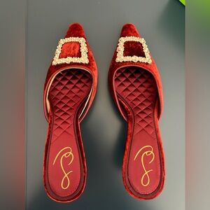 Brand new velvet Sam Edelman kitten heels